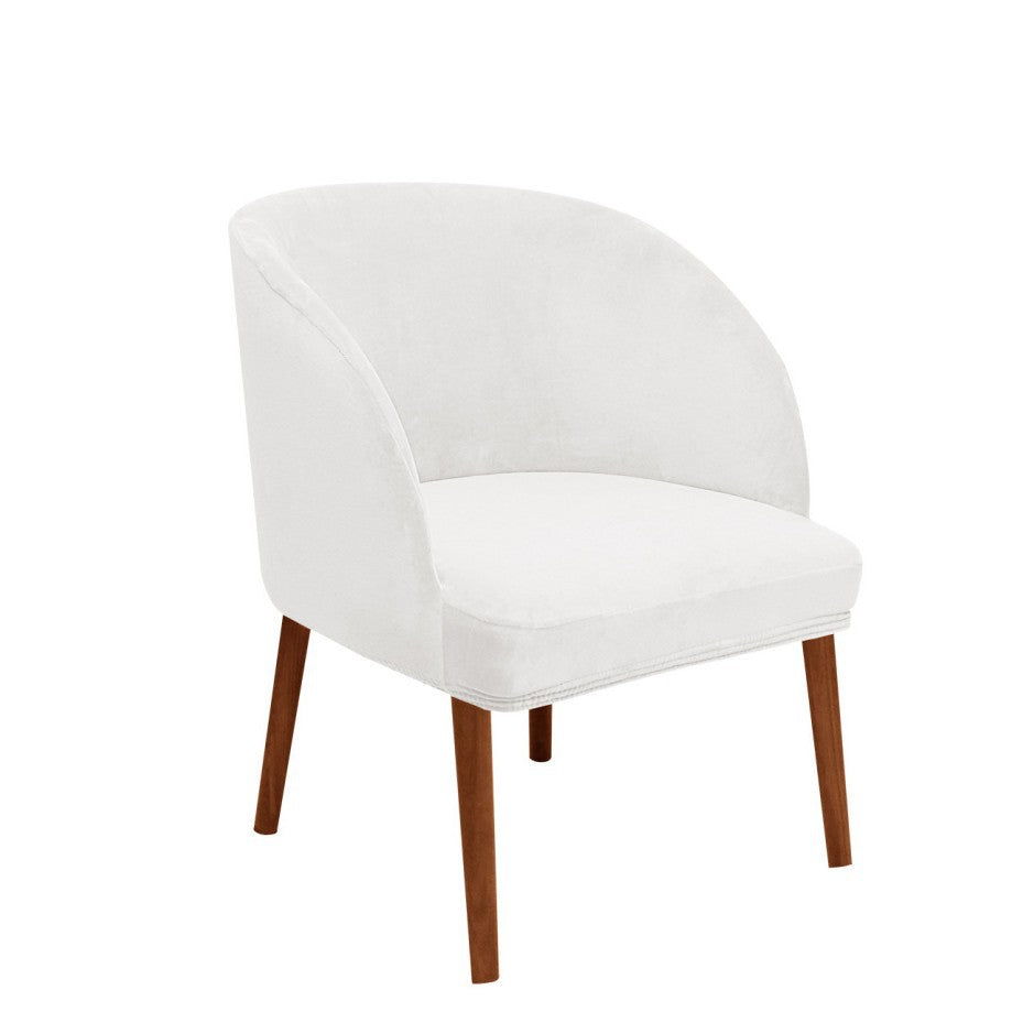 Couverture moderne de chaise à manger semi-circulaire Velvet