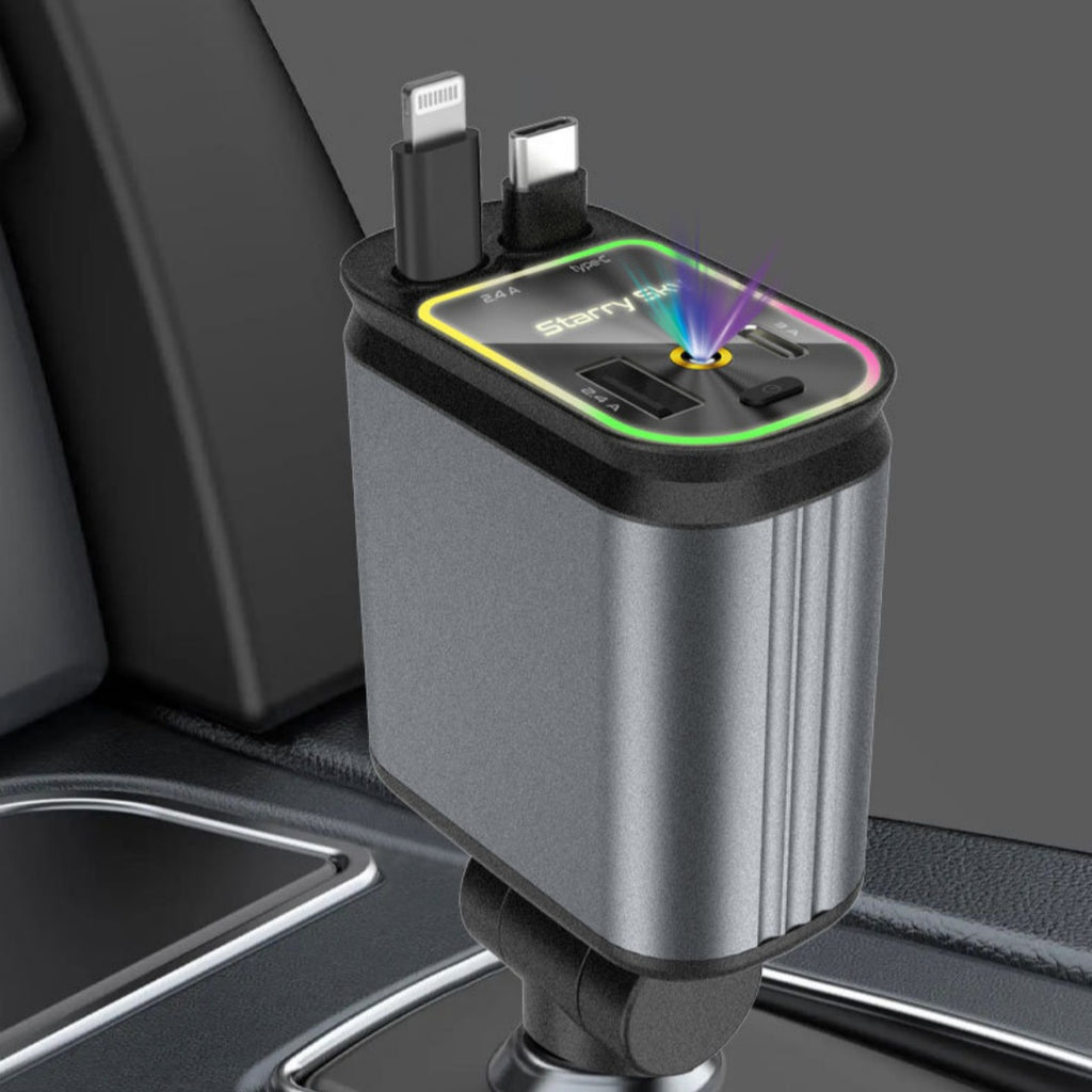 Chargeur de voiture Starry Sky 4 en 1 120W
