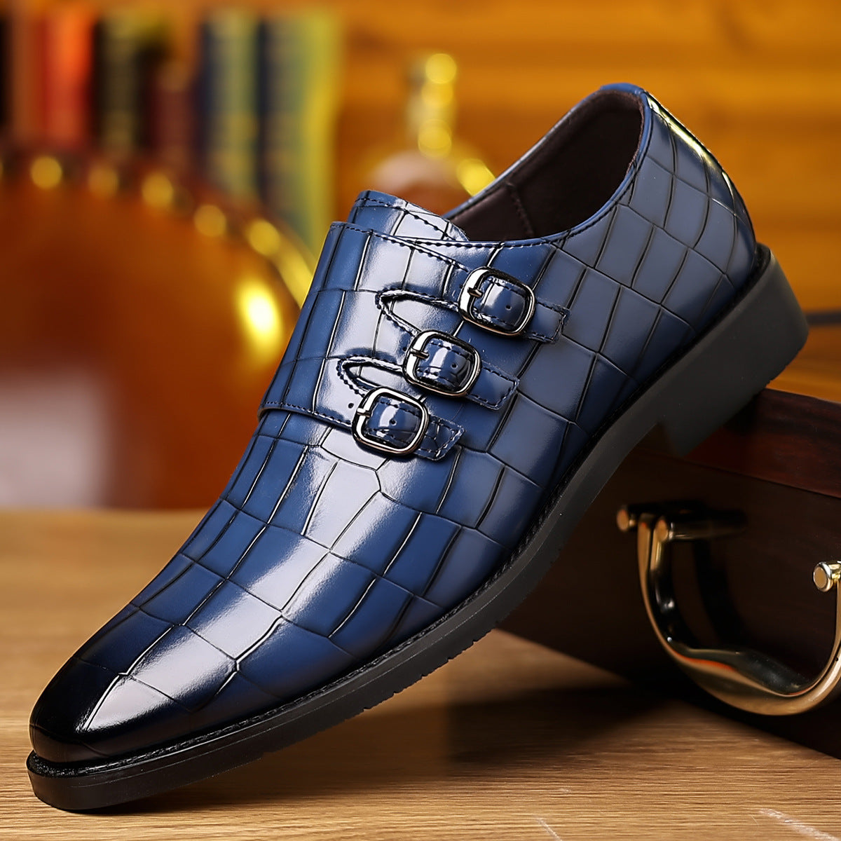Chaussures Utilitaires de travail pour hommes Chaussures en cuir à pointe pointue