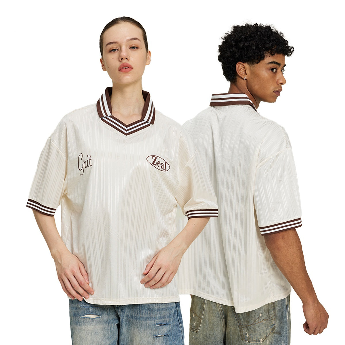 Men's V-neck short-sleeved T-shirt