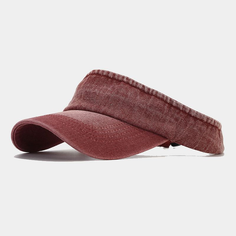 Solide-couleur réglable Lavé à l'eau Détresse large bordé Cool et simple casual Hat. Su