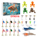 24 Compte à rebours Ensemble de pêche de Noël
