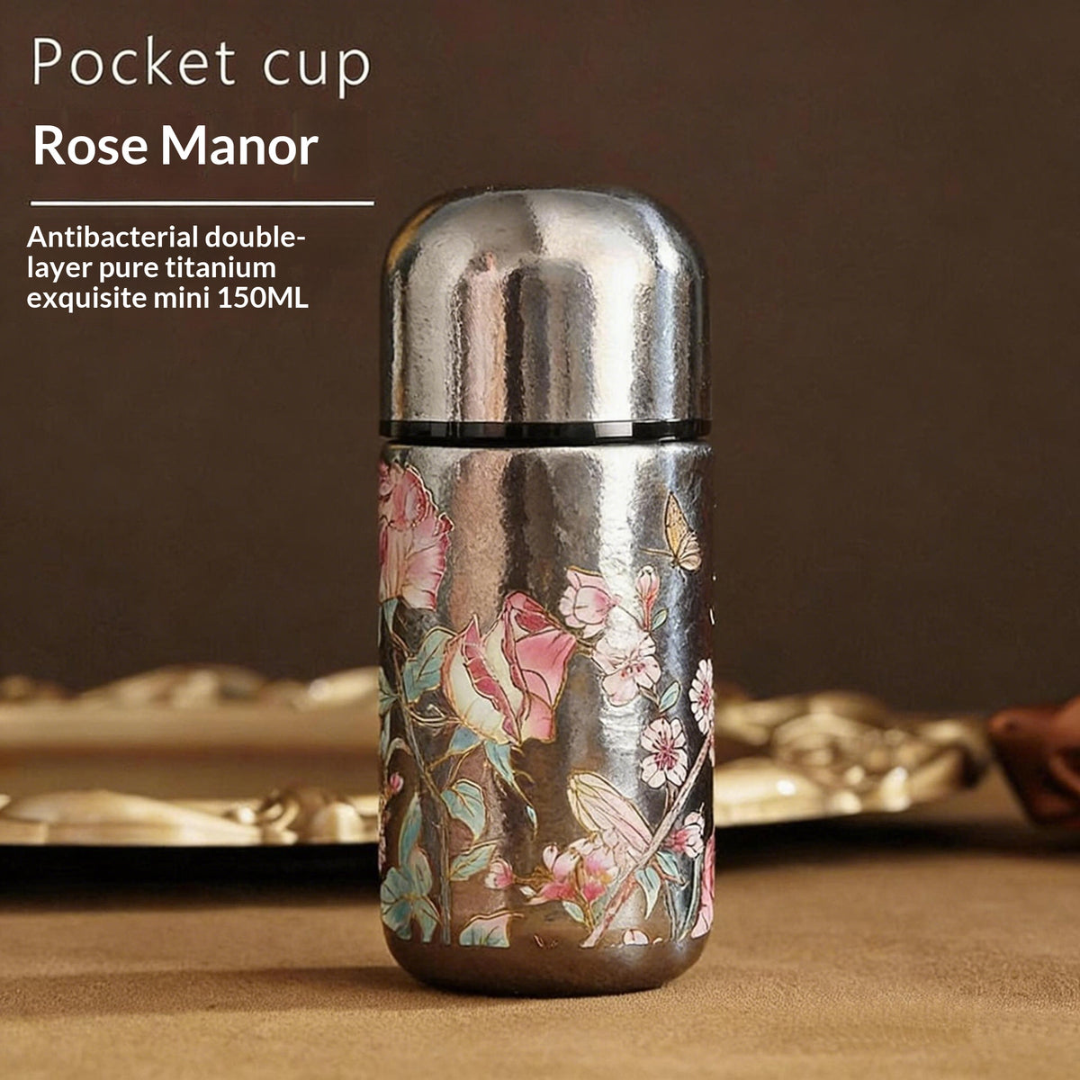 Women's mini pure titanium insulated cup