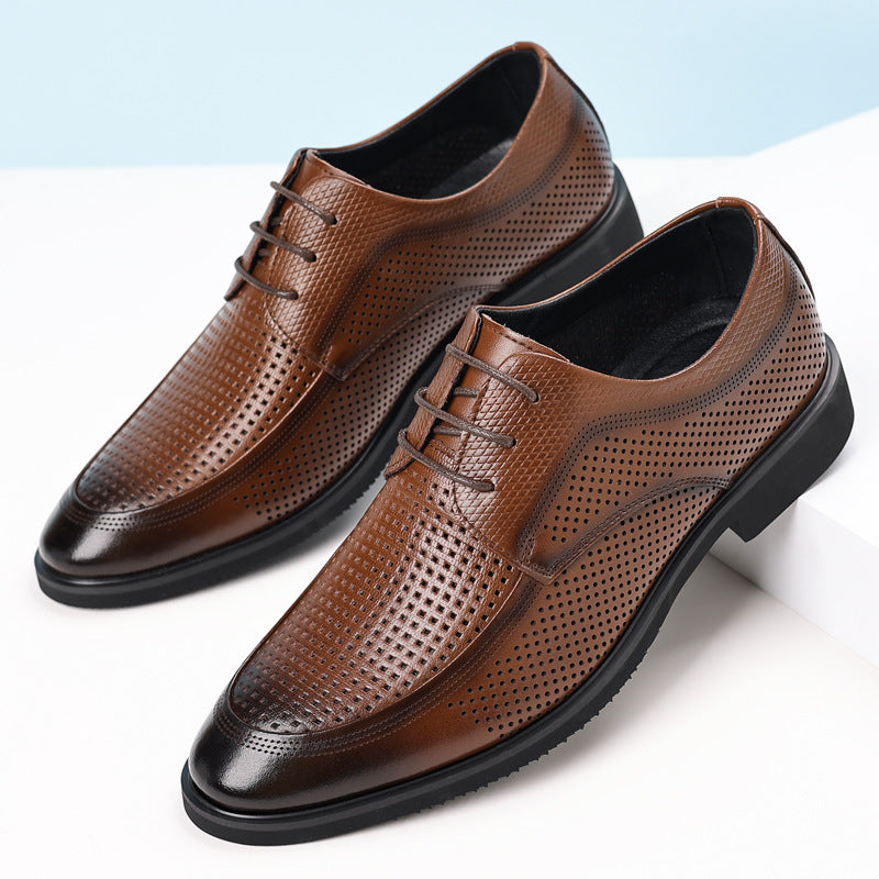 Chaussures en cuir pour le transport avec un orteil rond antidérapant