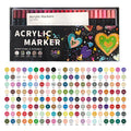 Marqueurs acryliques accumulables à deux embouts