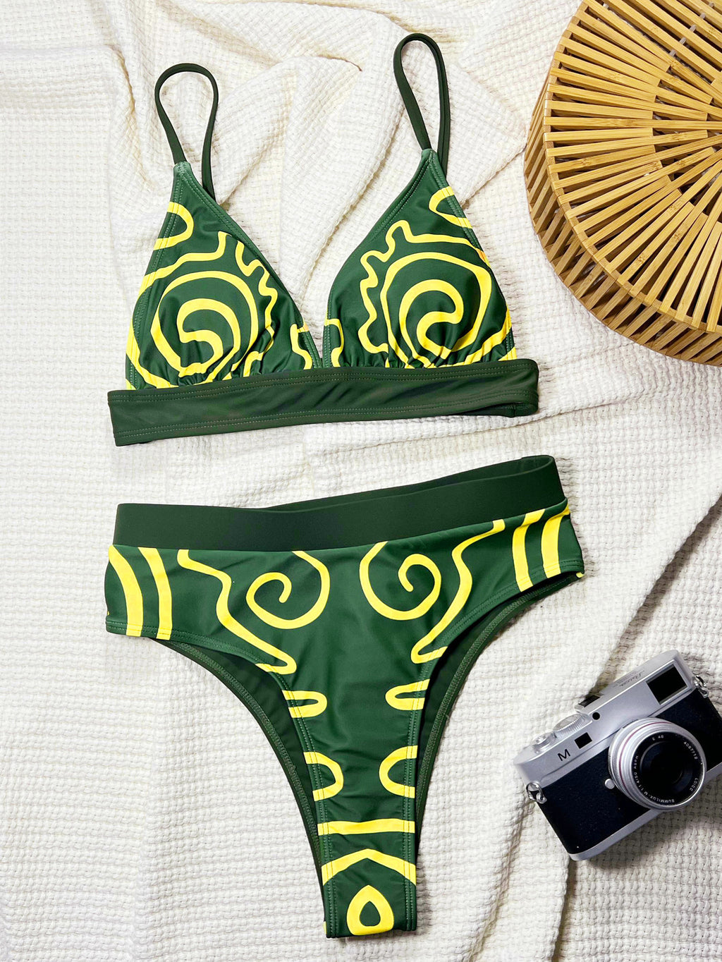 Short et bikini imprimés pour femmes de plage