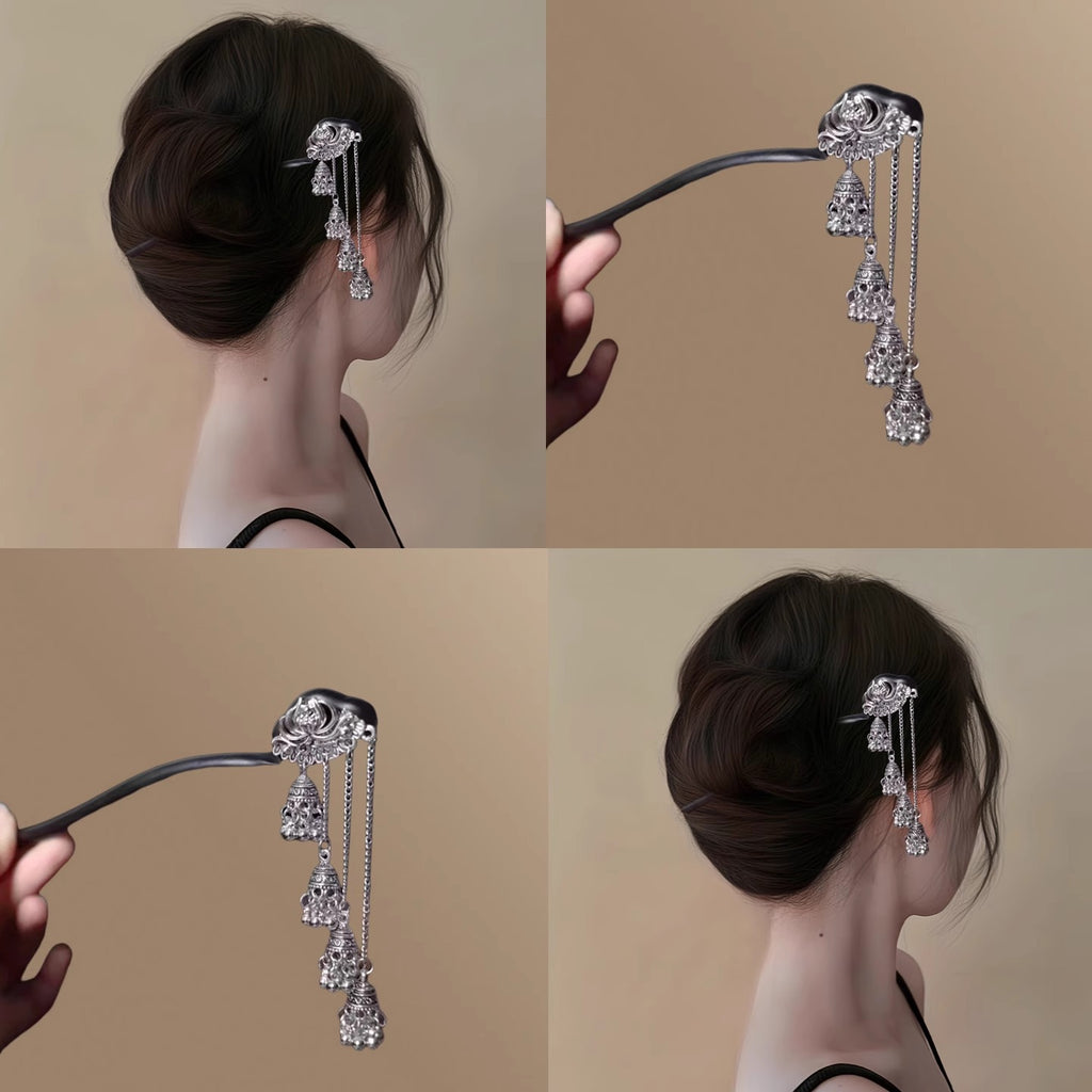 Tassel and Bell Hairpin Hair-leasing Hair Clip Femme Tête