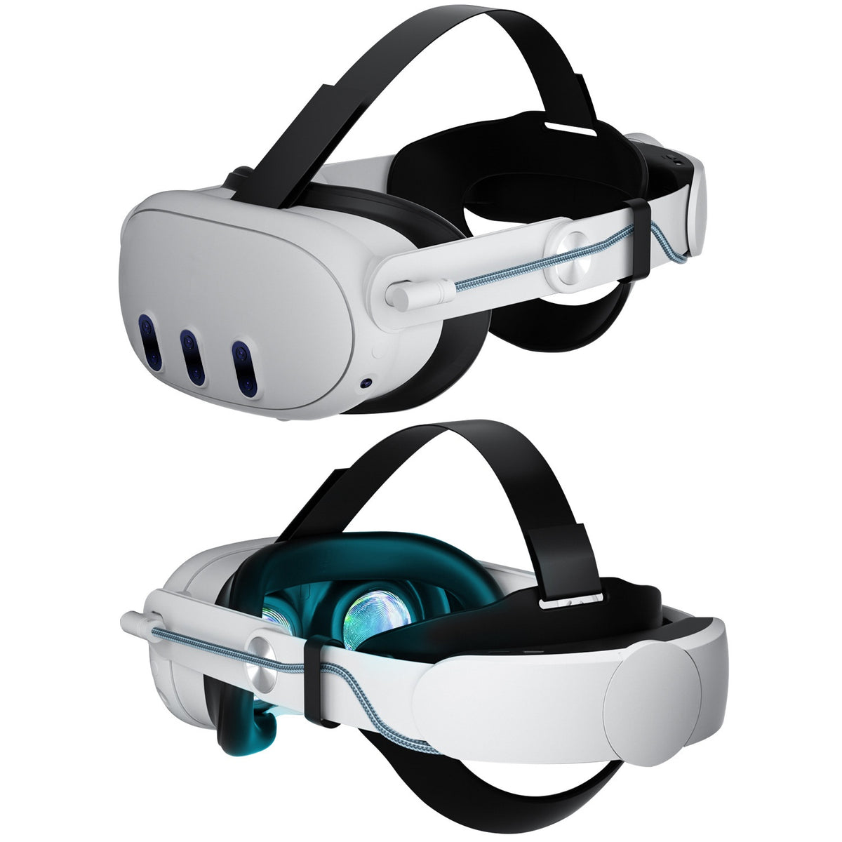 Oculus Quest3 Tête Port 18W VR Verres à charge rapide Meta Bandeau Accessoires 10000mAh Larg