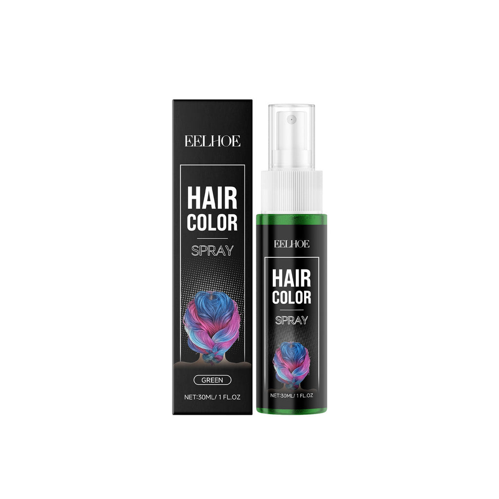 Vaporisateur de cheveux temporaire vert pour un look élégant avec une couleur uniforme naturelle qui dure
