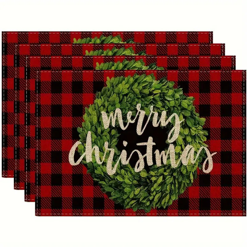 Fête de Noël Placemat Ustensiles de cuisine ménager