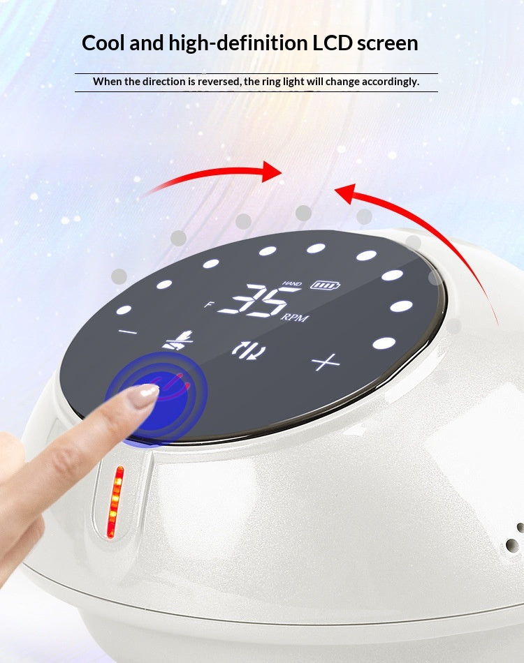 Filière à ongles avec fonctionnement silencieux de batterie rechargeable