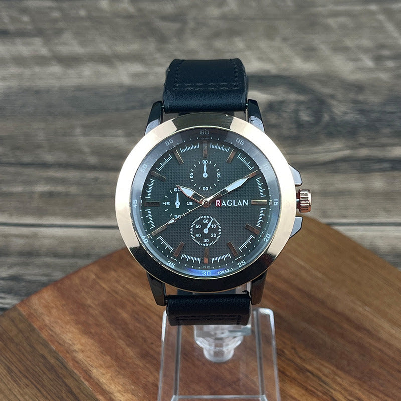 Montre homme de style rétro à trois yeux