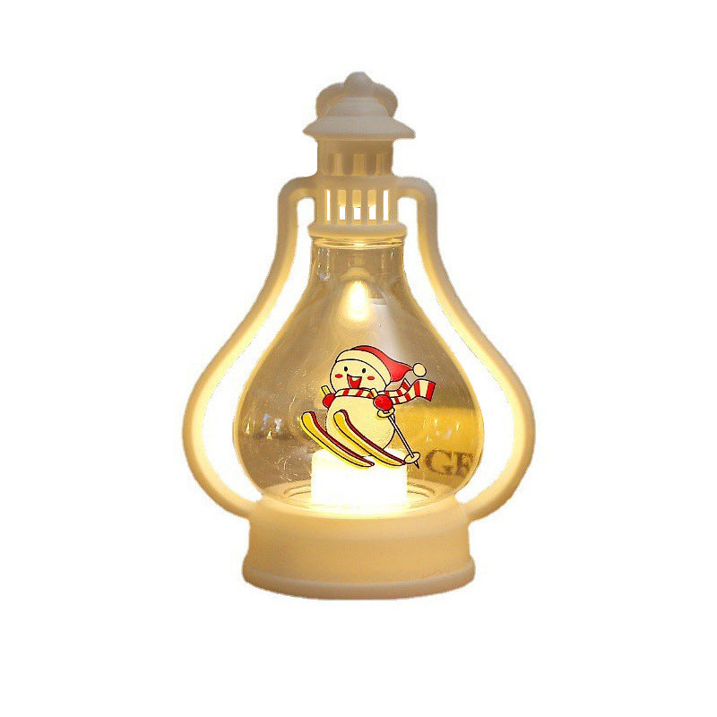 Décorations de Noël Lumières LED Boutique Fenêtre Ornements Lampe Portable pour Enfants Pendentif Cr