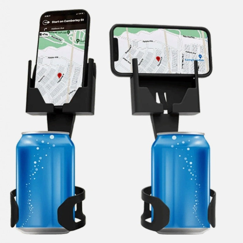 Multi-functional phone and cup holder