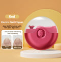 Ciseaux à ongles en acier inoxydable 1 pièce M-USB003-rouge-ABS+