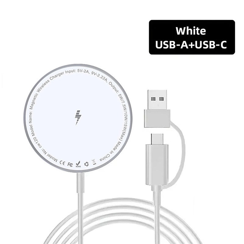 Chargeur magnétique rapide Magsafe sans fil 15W