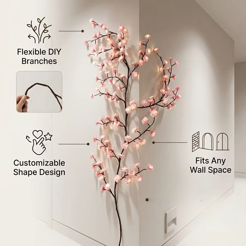 Lumières de branche d'arbre LED pour le mur
