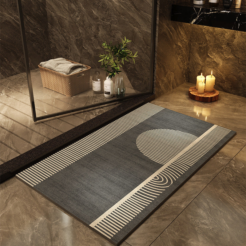 Tapis de salle de bains imprimé à séchage rapide