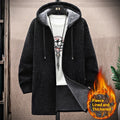 Men's Mid-Length Knitted Cardigan Coat Casual et polyvalent