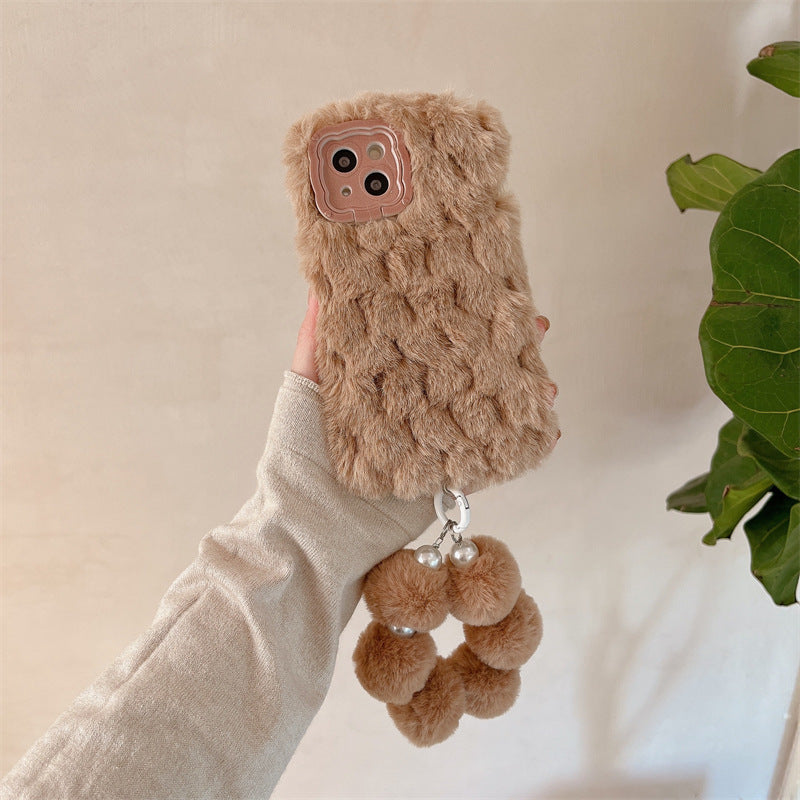 Étui téléphonique en peluche