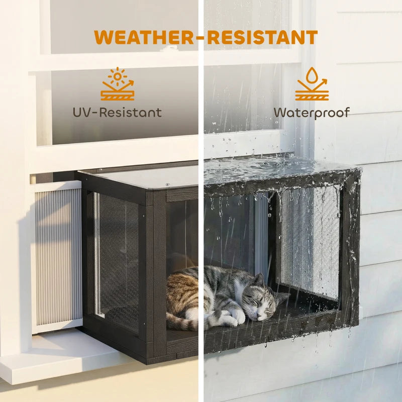 Catio Enclosure extérieure de chat25-41Maison extérieure de chat pour bain de soleil