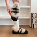 Chaussures pour femmes Mary Jane avec talon intégré et boucle d'un bracelet