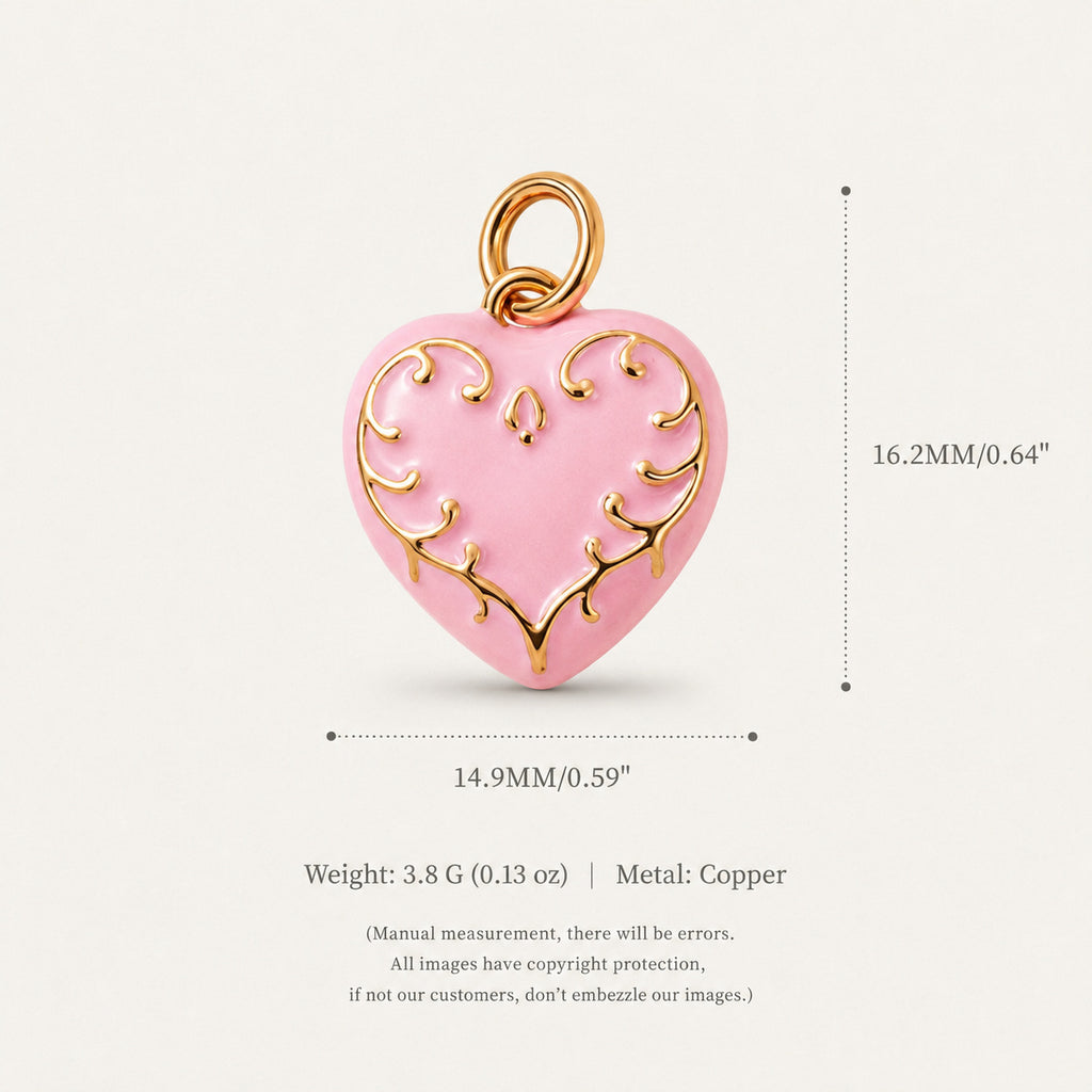 Pendentif coeur aimant Shell et accessoires Boweveryday