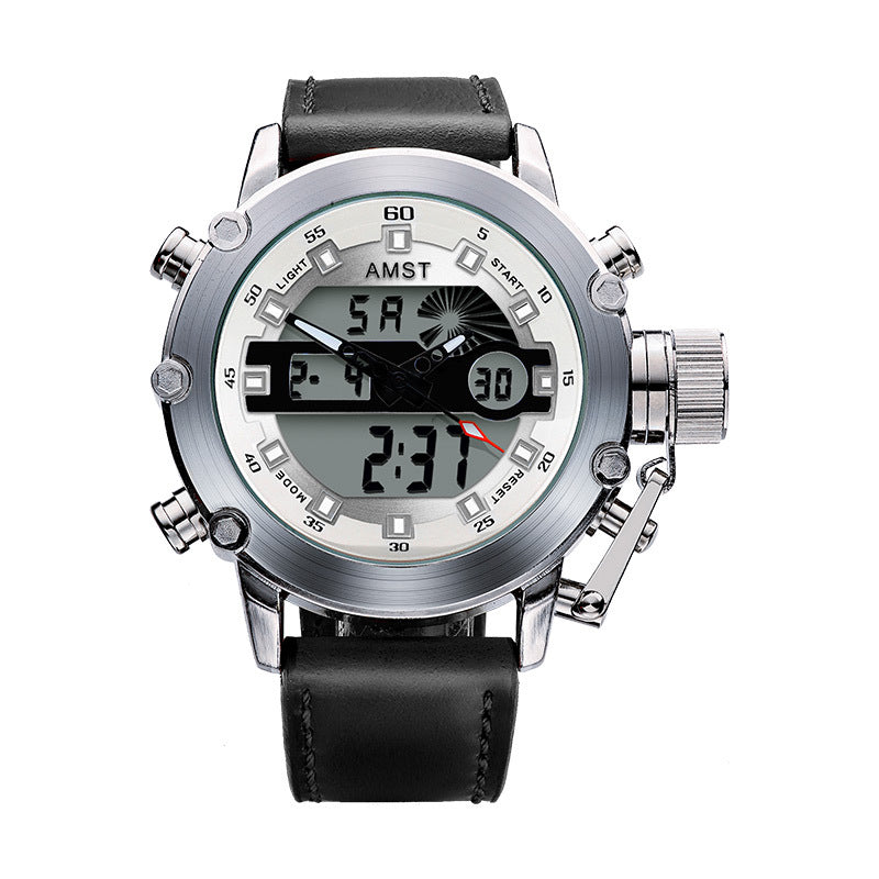 Montre électronique multifonctionnelle Casual Sports pour hommes