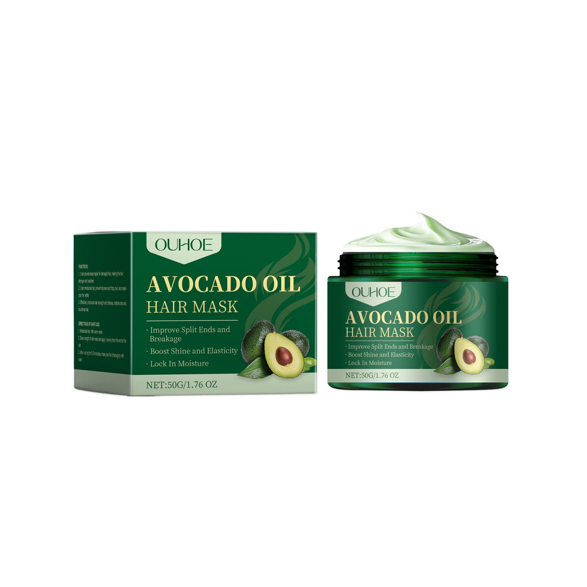 OUHOE Huile d'avocat Masque capillaire
