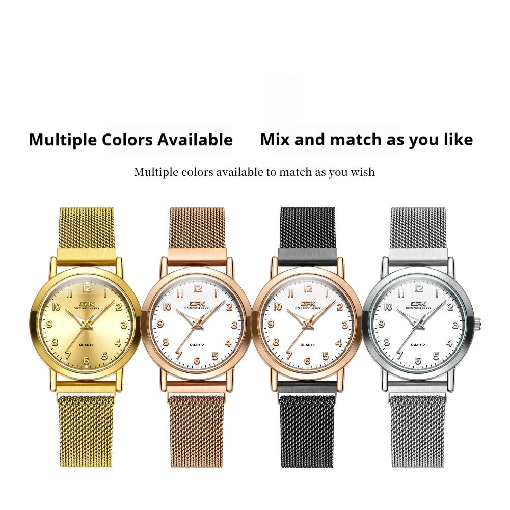 Montre pour femmes à quartz casual et élégant