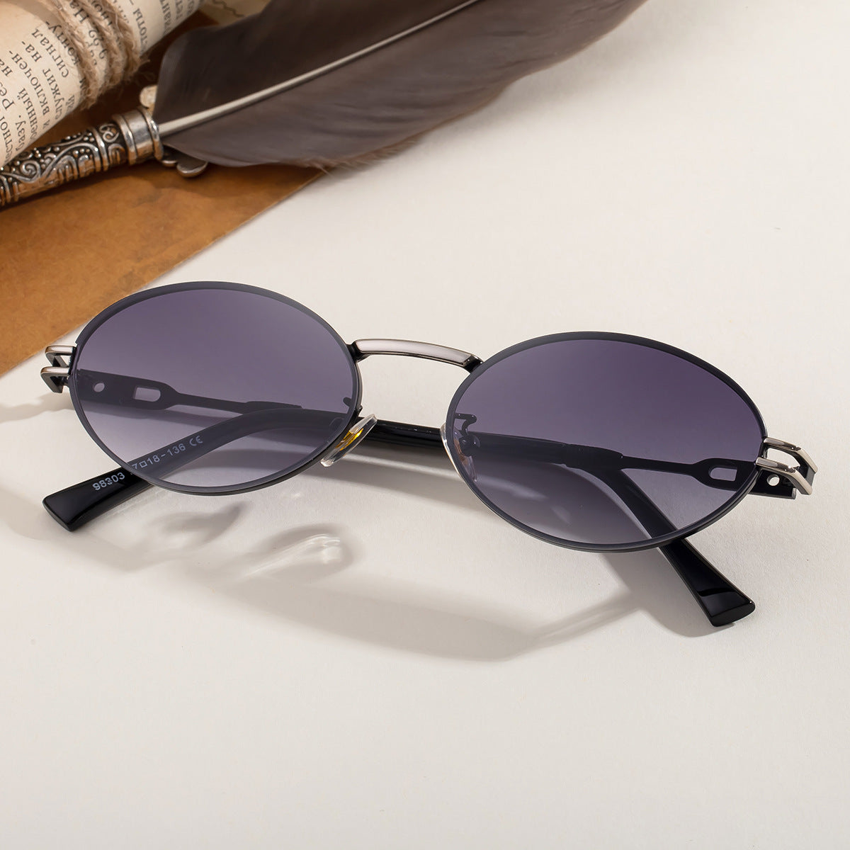 Lunettes de soleil Ovales de protection solaire personnalisées