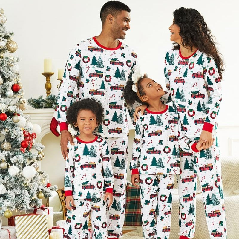 Ensemble de pajama de famille imprimé de Noël