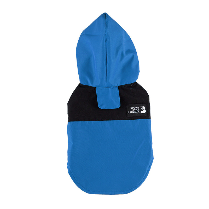 Couleur Contraste Patchwork Dog Raincoat