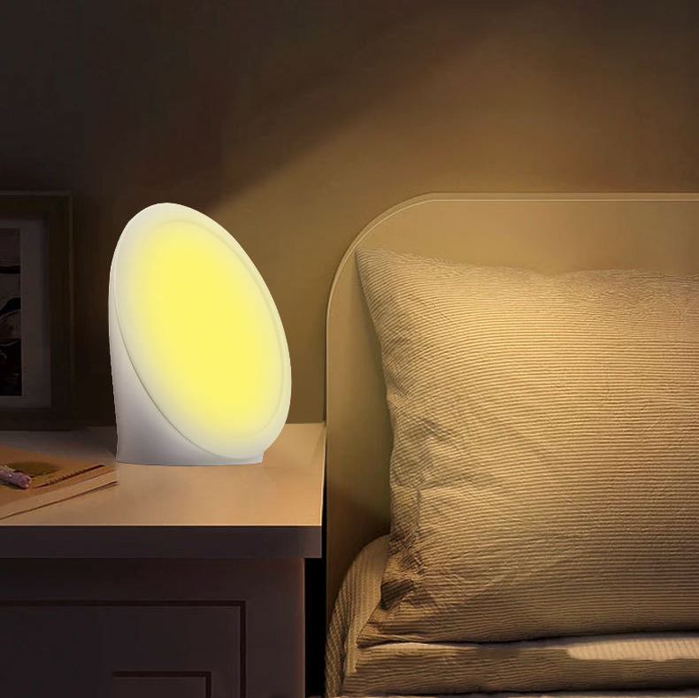 Lampe intelligente de protection des yeux ronds solaires