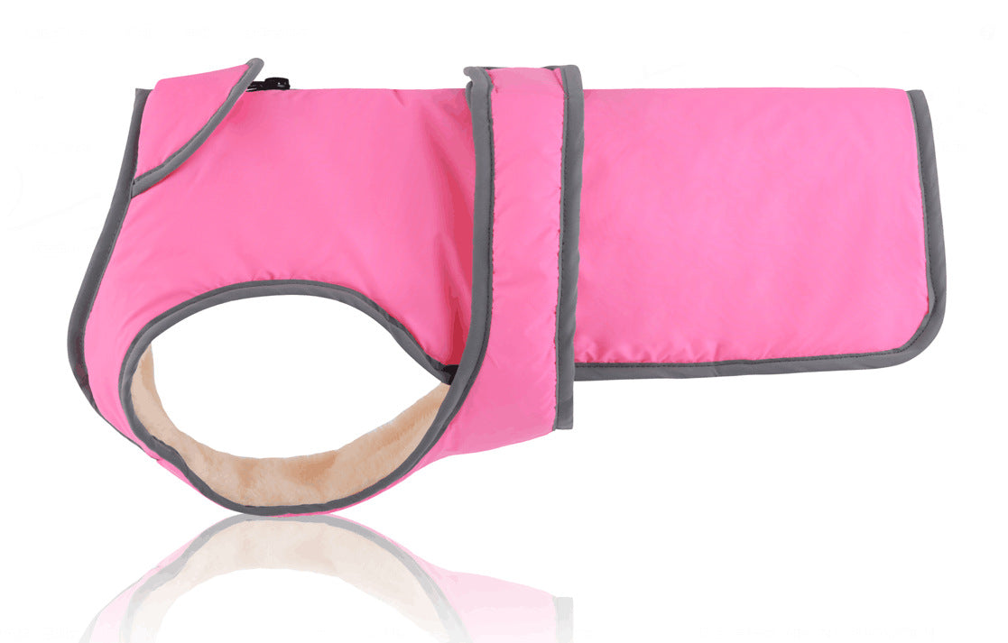 Costume d'automne en coton rembourré pour chien Lapel