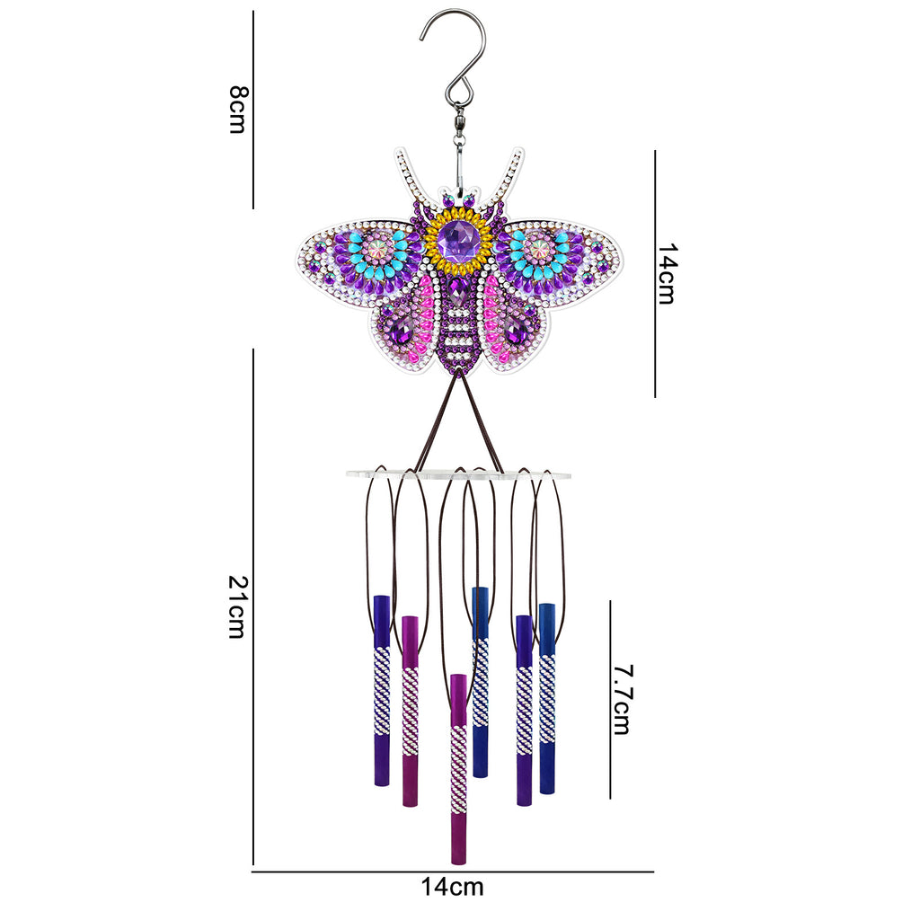 Diamant Peinture Wind Chime Pendentif DIY Handmade Outdoor Sun Catcher