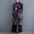 Veste de veste matelassée style chinois vintage artistique