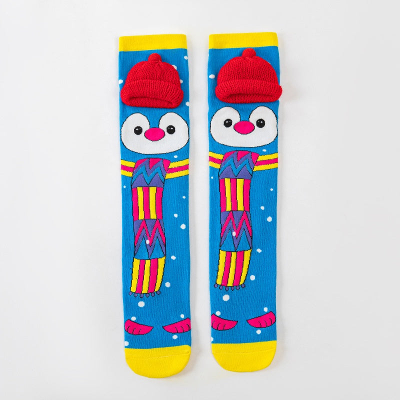 Accessoires pour enfants 3D Cute Cartoon Ear conçu chaussons longs