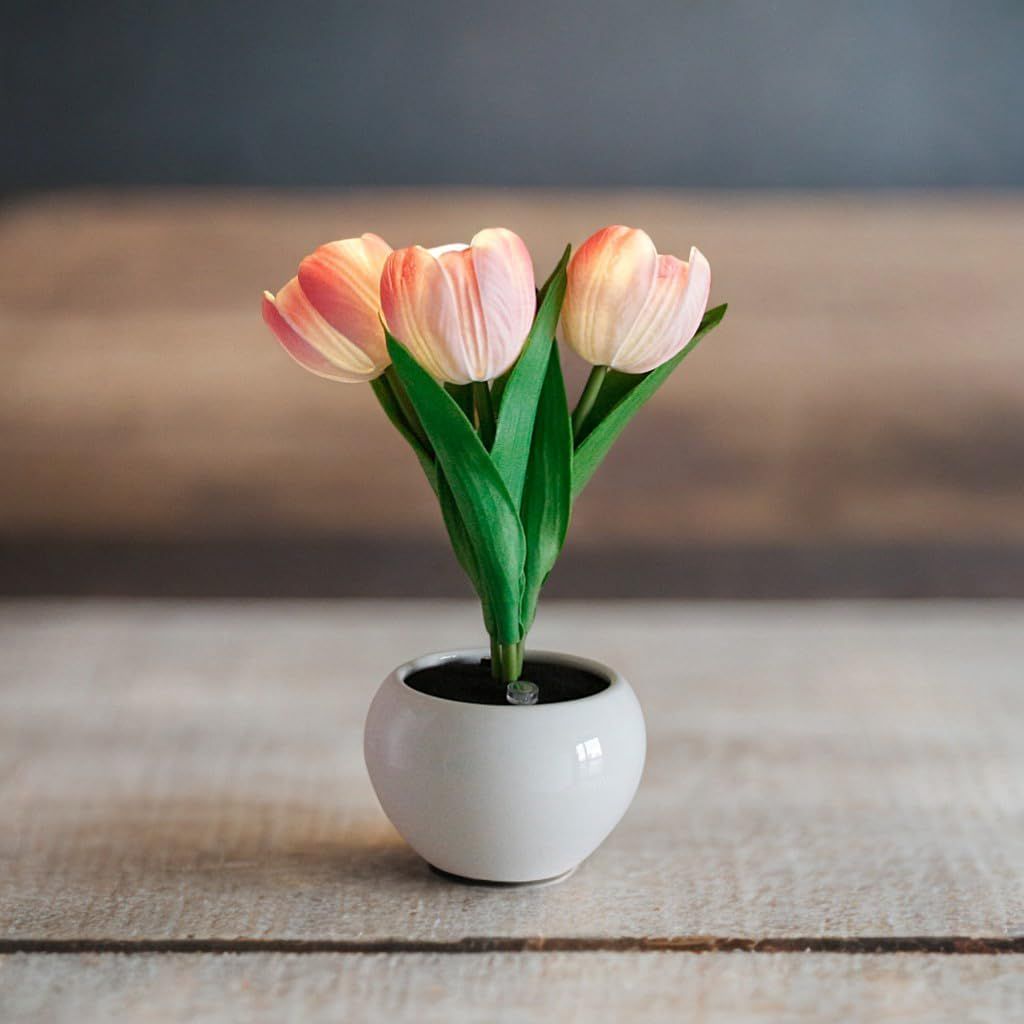 LED Simulated Tulip Night Light String for Vases