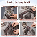 Grande Harnais Cat et jeu de laisse Escape Proof Mesh Vest réglable avec bandes réfléchissantes