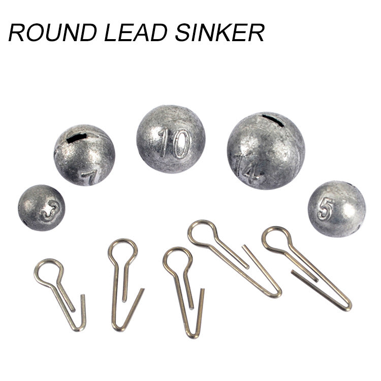 Attache rapide Jigging Lure Lead Poids 10 pièces Ensemble universel