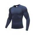 T-shirt à manches longues T-shirt en forme de musculation