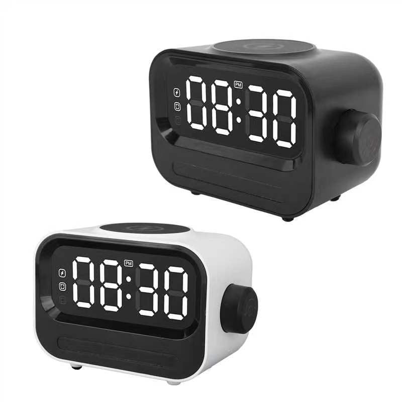 Ambiance Lumière Horloge numérique Réveil Haut-parleur Trois en un