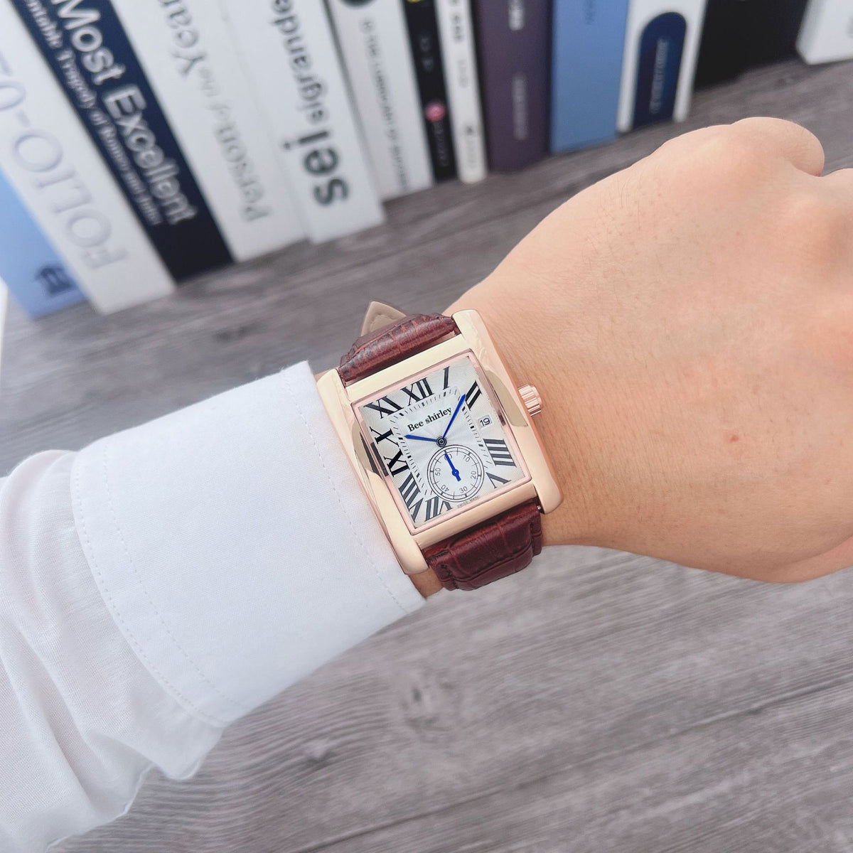 Montres à quartz carré hommes