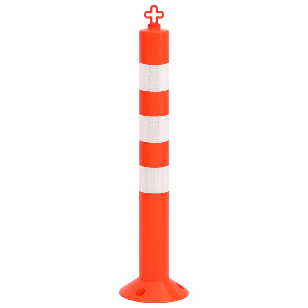 Bollards, 10 pièces, avec chaîne, 75 cm