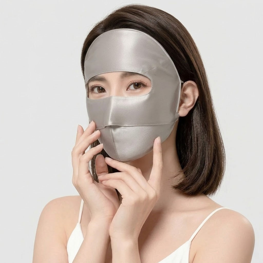 Masque visage en soie solaire pour femmes