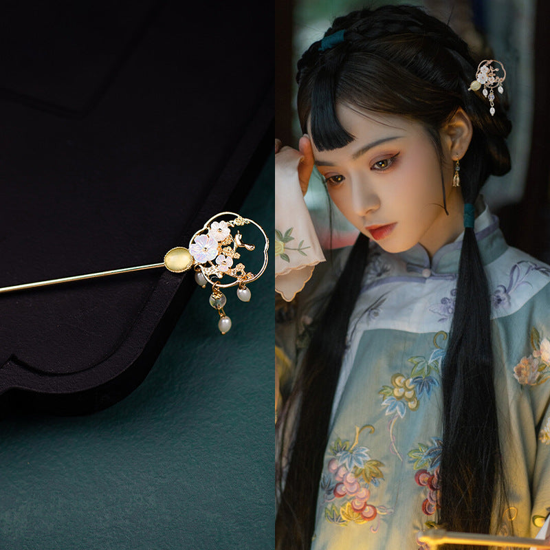 Style ancien Han vêtements chinois fait main Updo épingle à cheveux