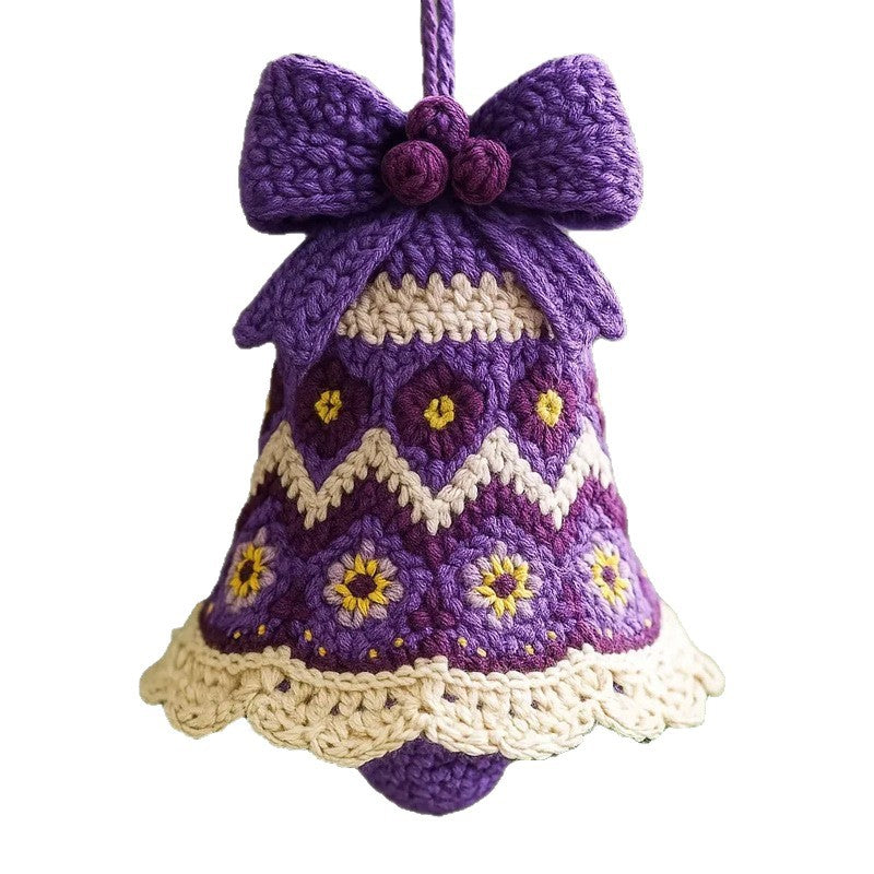 Pendentif de décoration d'arbre de Noël de cloche de Noël 2D plat