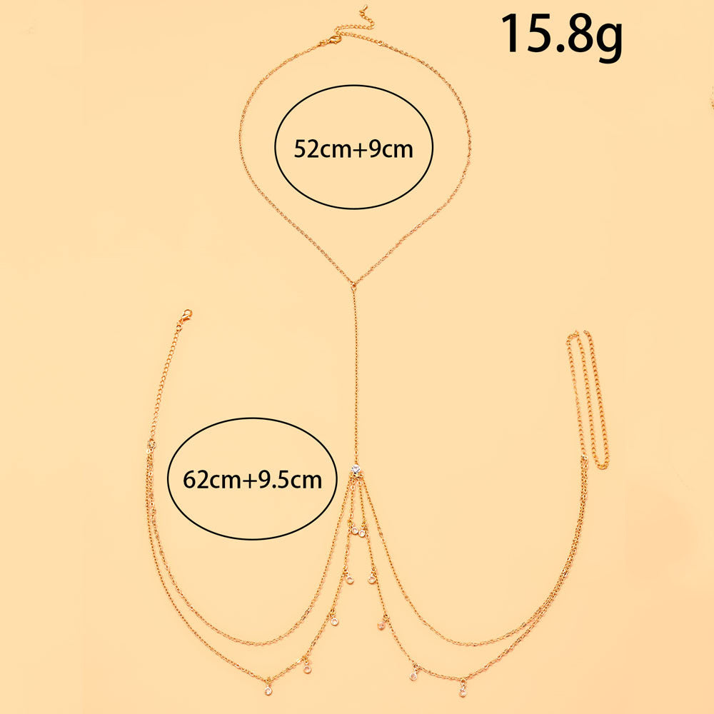 Bijoux en métal pour femmes avec structure en diamant