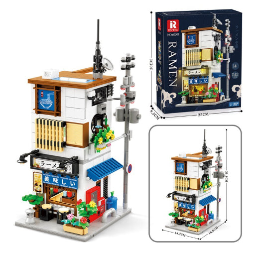 Street Scene Building Block Haute difficulté Arcade Building Model Toy